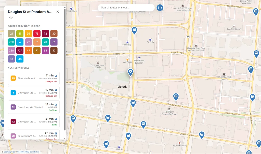 VicTransit Live Bus Tracking Showcase